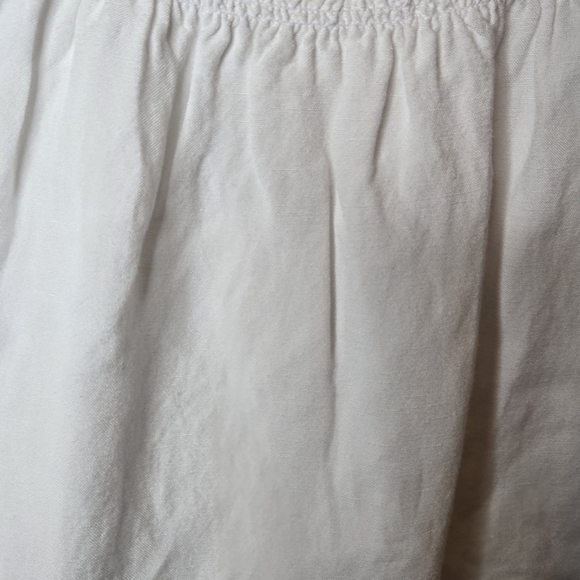 CLOTH & STONE NWT Smocked Linen Blend Square Neck Peplum Tank Top NWT - Picture 9 of 10